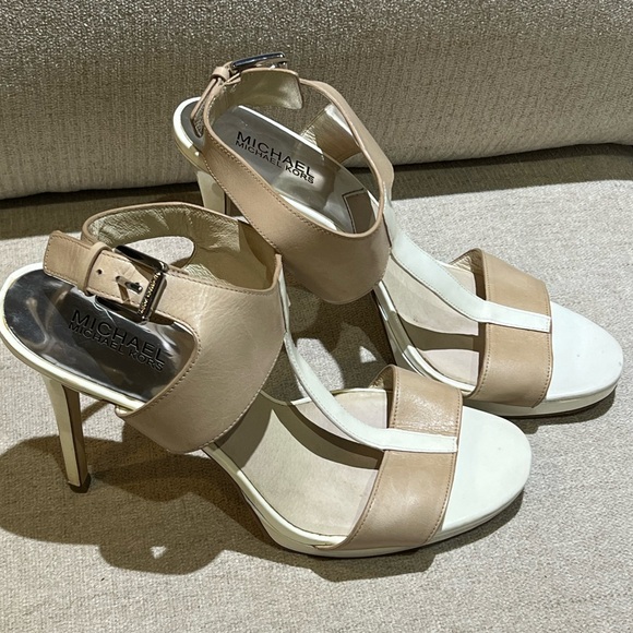 Michael Kors Strappy Ankle Heels Size 10 - Picture 3 of 9